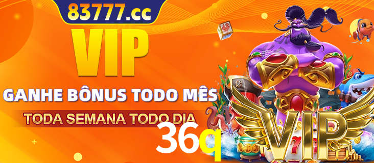 Banner promocional do 36q oferecendo 100% de recompensas adicionais contínuas para quem fizer o login diário (Daily sign-in), com um mascote de coelho.
